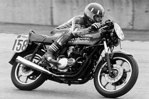 Дэймон Хилл в Донингтоне на Kawasaki, 1980